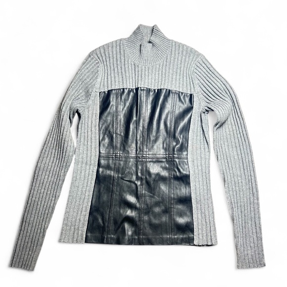 Alp N Rock CLARA RIBBED MOCK NECK SWEATER Size S In Gray - Picture 3 of 6